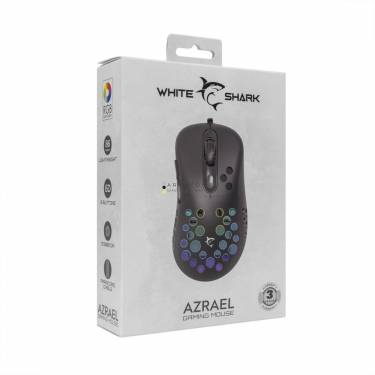 White Shark GM-5013 Azrael RGB Gamer mouse Black