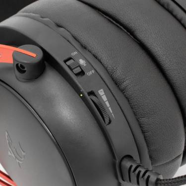 White Shark Gorilla Gaming Headset Black/Red