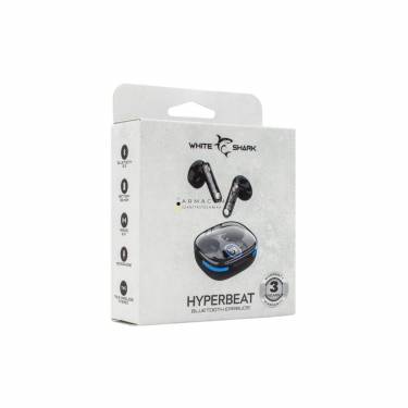 White Shark HyperBeat Bluetooth Headset Black