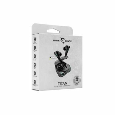 White Shark Titan Bluetooth Headset Black