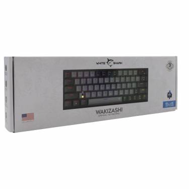 White Shark Wakizashi Blue Switches Gaming Keyboard Grey/Black US