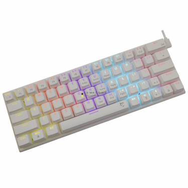 White Shark Wakizashi Blue Switches Gaming Keyboard White US