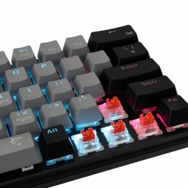 White Shark Wakizashi Red Switches Gaming Keyboard Grey/Black US