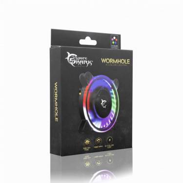 White Shark Wormhole 5 Color LED Fan