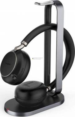 Yealink BH76 MS Teams USB-C Wireless Bluetooth Headset with Charging Stand Black
