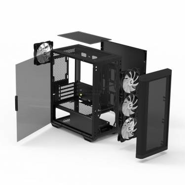 Zalman M4 Tempered Glass Black