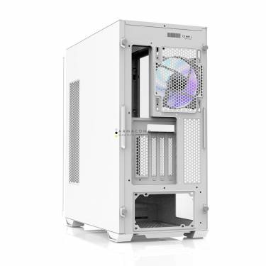 Zalman Z10 Duo RGB Tempered Glass White