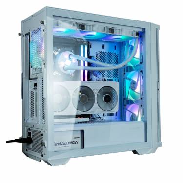 Zalman Z10 Duo RGB Tempered Glass White