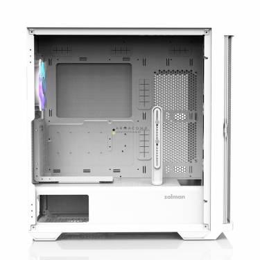 Zalman Z10 Duo RGB Tempered Glass White