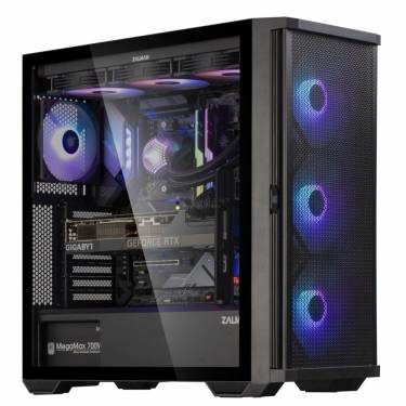 Zalman Z10 Plus RGB Tempered Glass Black