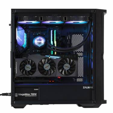 Zalman Z10 Plus RGB Tempered Glass Black